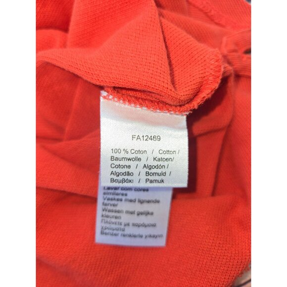 Lacoste Boys Slim Fit Polo Large Orange Cotton - Picture 6 of 8